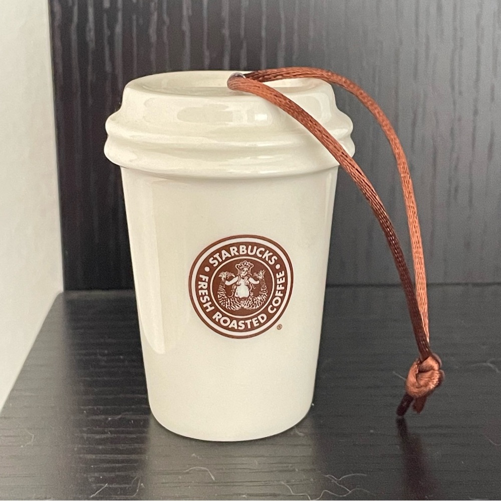 $10 SALE Starbucks 2011 Brown Vintage ‘1971’ Logo Drink Cup Ornament Holiday
